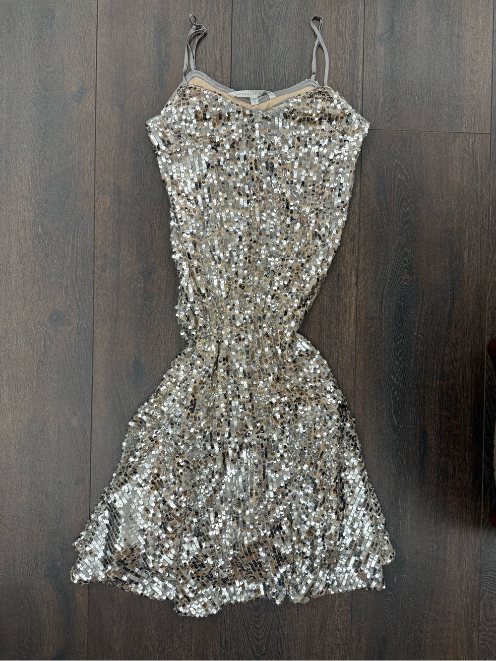 Veronica Beard Sequined Party Slip Dress